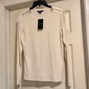 Ralph Lauren Winter Cream Top - NWT
